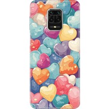 Senada Xiaomi Redmi Note 9 Pro Kılıf Desenli Baskılı Tpu Rubber Kapak Heart Pattern