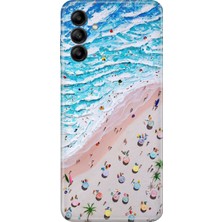 Adasena Samsung Galaxy S21 Fe Kılıf Desenli Baskılı Tpu Rubber Kapak Sahil