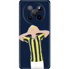 Adasena General Mobile Phoneix 5g Kılıf Desenli Baskılı Tpu Rubber Kapak Sarı Lacivert Gol