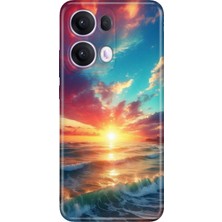 Adasena Oppo Reno 13 Pro Kılıf Desenli Baskılı Tpu Rubber Kapak Okyanus