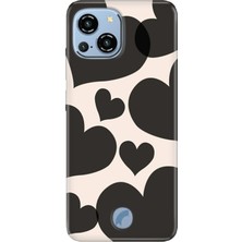 Adasena Reeder S23 Pro Max Kılıf Desenli Baskılı Tpu Rubber Kapak Matte Heart