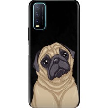 Adasena Vivo Y11S Y20 Y20S Kılıf Desenli Baskılı Tpu Rubber Kapak Minnoş Pug