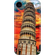Adasena iPhone 17 Air Kılıf Desenli Baskılı Tpu Rubber Kapak Pizza Kulesi