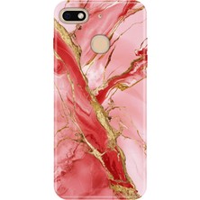 Adasena General Mobile Gm 8 Go Kılıf Desenli Baskılı Tpu Rubber Kapak Pembe MERMER32