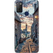 Senada Tcl 20E Kılıf Desenli Baskılı Tpu Rubber Kapak Kasabam