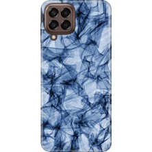 Senada Samsung Galaxy M22 Kılıf Desenli Baskılı Tpu Rubber Kapak Blue Crystal