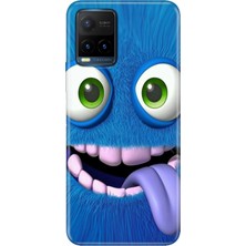 Senada Vivo Y21S Kılıf Desenli Baskılı Tpu Rubber Kapak Bluemonster
