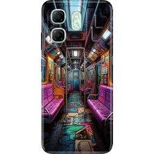 Adasena Infinix Hot 50I - Smart 9 Kılıf Desenli Baskılı Tpu Rubber Kapak Metro