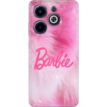 Infinix Hot 40 Kılıf Desenli Baskılı Tpu Rubber Kapak Pink Barb
