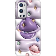 Senada Oneplus 9 Pro Kılıf Desenli Baskılı Tpu Rubber Kapak 3D Space
