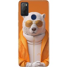 Adasena Tcl 20E Kılıf Desenli Baskılı Tpu Rubber Kapak Stil Bear