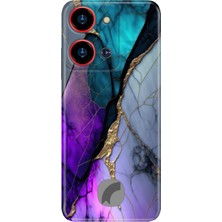 Senada Reeder S19 Max Pro S Zoom Kılıf Desenli Baskılı Tpu Rubber Kapak Altın Tozu