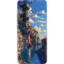Senada Oppo Reno 11F Kılıf Desenli Baskılı Tpu Rubber Kapak Amalfi