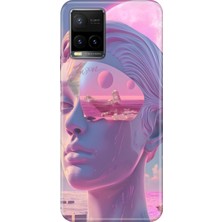 Senada Vivo Y32 Y33S Kılıf Desenli Baskılı Tpu Rubber Kapak Cyber Girl