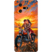 Casper Via A40 Kılıf Desenli Baskılı Tpu Rubber Kapak Sevgilim ve Ben