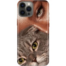 Adasena iPhone 12 Pro Kılıf Desenli Baskılı Tpu Rubber Kapak Simli-Portre