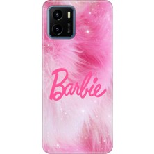 Adasena Vivo Y15S Kılıf Desenli Baskılı Tpu Rubber Kapak Pink Barb
