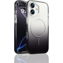 iPhone 17 Kılıf M-Safe Şarj Özellikli Zore Septik Silikon Kapak - Siyah