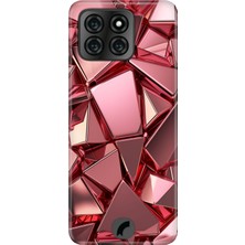 Reeder S71 Kılıf Desenli Baskılı Tpu Rubber Kapak Pembe Deco