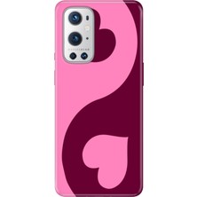 Adasena Oneplus 9 Pro Kılıf Desenli Baskılı Tpu Rubber Kapak Pinker Love