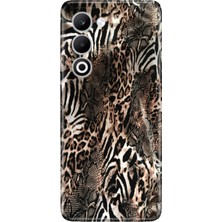 Oppo A5 5g Kılıf Desenli Baskılı Tpu Rubber Kapak Leopar Sanat