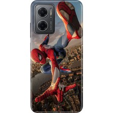 Xiaomi Redmi Note 11E Kılıf Desenli Baskılı Tpu Rubber Kapak Spiderrr