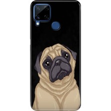 Adasena Realme C21Y - C25Y Kılıf Desenli Baskılı Tpu Rubber Kapak Minnoş Pug