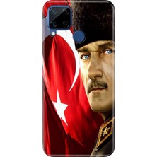 Adasena Realme C21Y - C25Y Kılıf Desenli Baskılı Tpu Rubber Kapak Mustafa Kemal