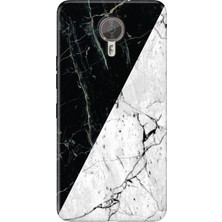 General Mobile Gm 5 Plus Kılıf Desenli Baskılı Tpu Rubber Kapak Mermer