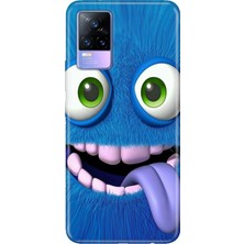 Senada Vivo V21E Kılıf Desenli Baskılı Tpu Rubber Kapak Bluemonster