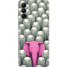 Senada Samsung Galaxy A14 Kılıf Desenli Baskılı Tpu Rubber Kapak Elephant