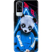 Senada Vivo Y51 Kılıf Desenli Baskılı Tpu Rubber Kapak Cool Panda