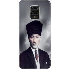 Senada Xiaomi Redmi Note 9 Pro Kılıf Desenli Baskılı Tpu Rubber Kapak Atatürk