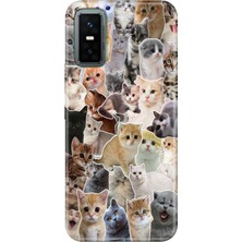 Senada Infinix Gt 30 Pro Kılıf Desenli Baskılı Tpu Rubber Kapak Cats World