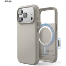 Elago iPhone 17 Pro Max 6.9 Hakiki Deri Kılıf – Magsafe Uyumlu Premium Koruyucu Kapak Açık Gri