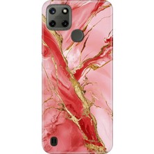Adasena iPhone 7 Plus - 8 Plus Kılıf Desenli Baskılı Tpu Rubber Kapak Pembe MERMER32