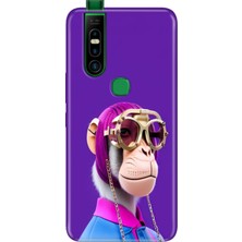 Adasena Infinix S5 Pro Kılıf Desenli Baskılı Tpu Rubber Kapak Monkey