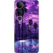 Adasena Vivo V50 Lite Kılıf Desenli Baskılı Tpu Rubber Kapak Landscape