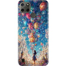 iPhone 7 Plus - 8 Plus Kılıf Desenli Baskılı Tpu Rubber Kapak Mutlu Kız