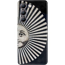 Vivo V30 Lite Kılıf Desenli Baskılı Tpu Rubber Kapak Roma Seramik