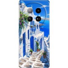 Adasena Infinix Zero 40 4g Kılıf Desenli Baskılı Tpu Rubber Kapak Santorini Tatil