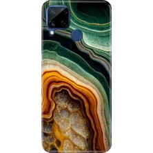 Senada Realme C21Y - C25Y Kılıf Desenli Baskılı Tpu Rubber Kapak Holly Ametist