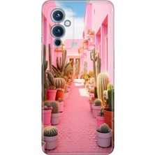 Senada Oneplus 9 Kılıf Desenli Baskılı Tpu Rubber Kapak Kaktüs Adası