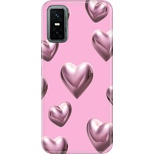 Adasena Infinix Gt 30 Pro Kılıf Desenli Baskılı Tpu Rubber Kapak Platin Kalp