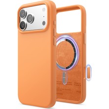 Elago iPhone 17 Pro Max 6.9 Manyetik Silikon Kılıf– Magsafe Uyumlu Premium Yumuşak Dokulu Turuncu