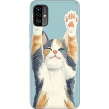 Senada Reeder P13 Blue Max Pro Lite 2022 Kılıf Desenli Baskılı Tpu Rubber Kapak Eller Yukarı