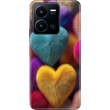 Senada Vivo Y22S Y35 Kılıf Desenli Baskılı Tpu Rubber Kapak Fluffy