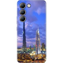 Senada Vivo V30 Lite Kılıf Desenli Baskılı Tpu Rubber Kapak Dubai
