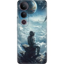 Senada Vivo V50 Lite Kılıf Desenli Baskılı Tpu Rubber Kapak Galaksi Manzara