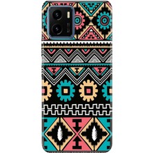 Senada Vivo Y15S Kılıf Desenli Baskılı Tpu Rubber Kapak Etnik